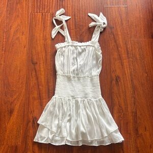 Chelsea & Violet White Ruffled Kids Dress